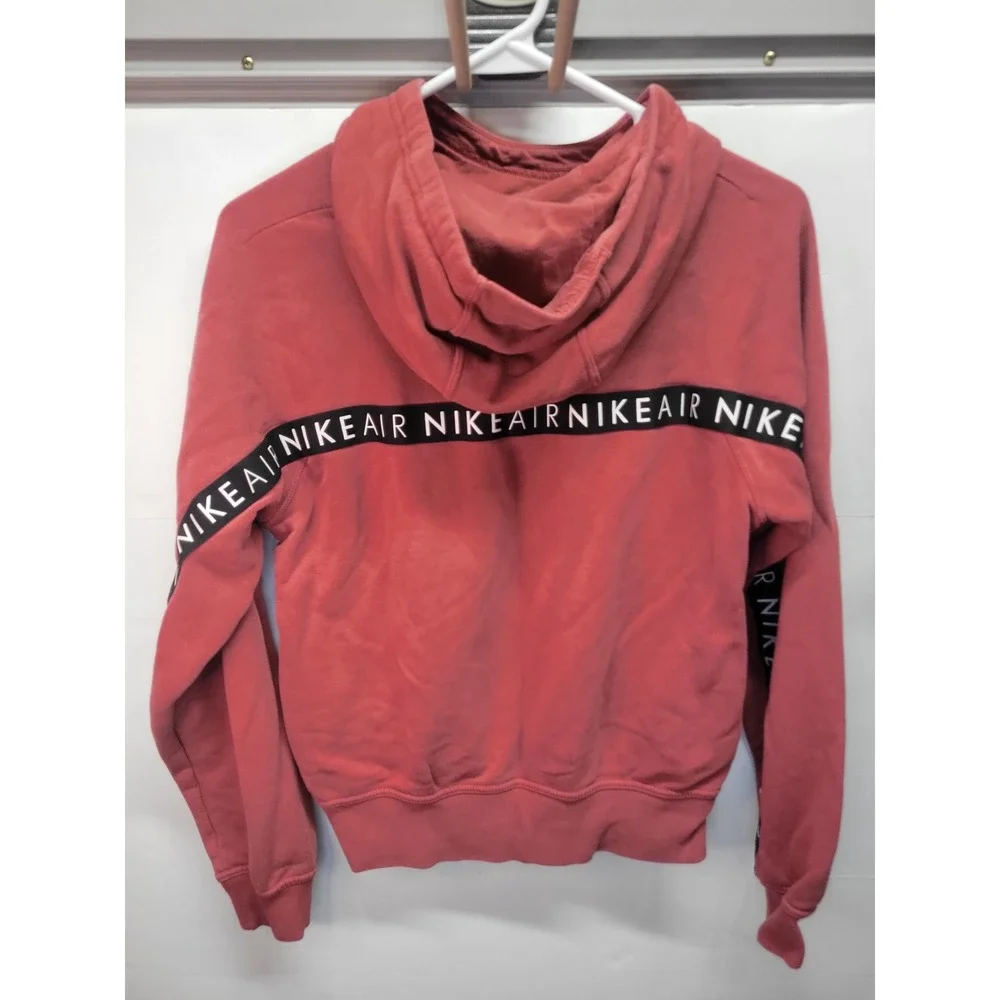 Nike Air‎ Hoodie Womens Small Pullover Sweatshirt Pink Logo Graphic